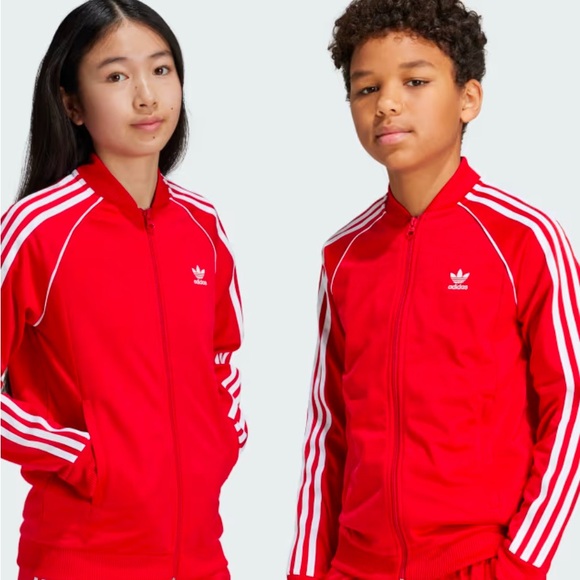 adidas Originals Adicolor Superstar Track Jacket in Red - 11/12 - Picture 5 of 8